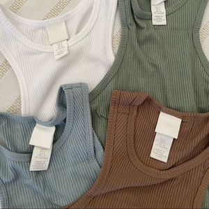 H&M EUC smoke blue size S tank